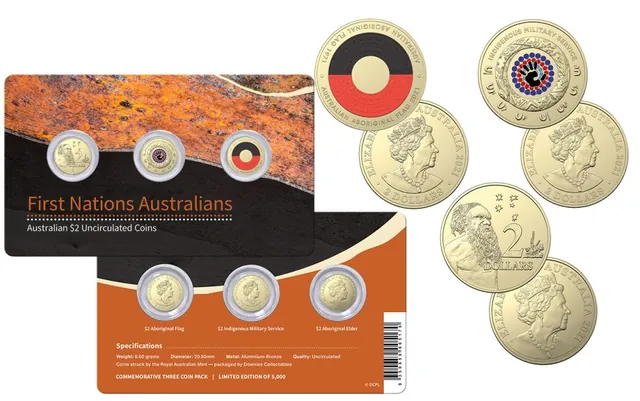 $2 First Nations Australians 3 Coin Set