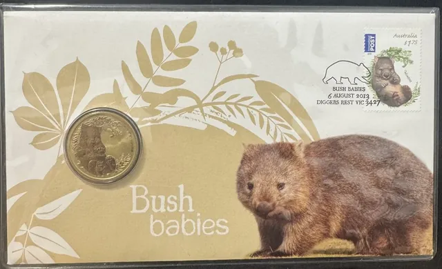 2013 Australia PNC ‘Bush Babies – Wombat’ UNC $1 Coin