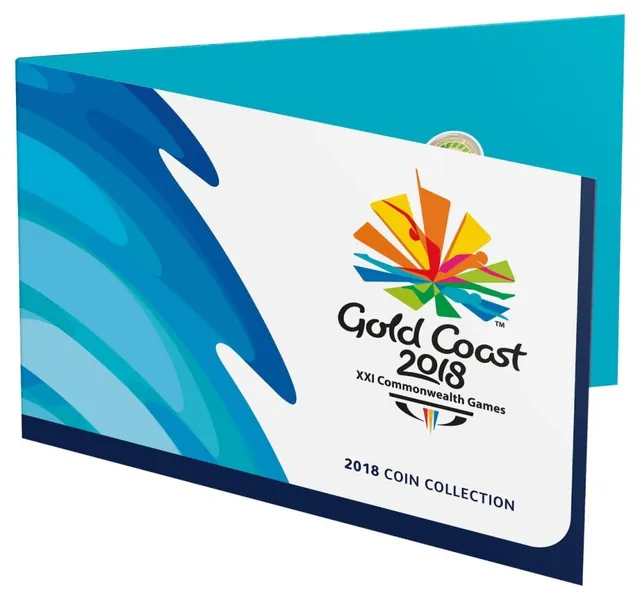 2018 Commonwealth Games 7 Coin Set in Folder