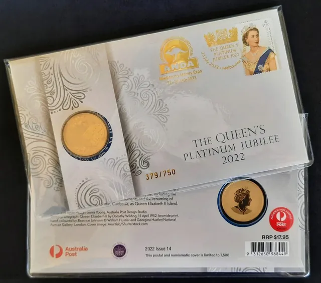 2022 $1 Queen’s Platinum Jubilee Melbourne ANDA Money Expo PNC