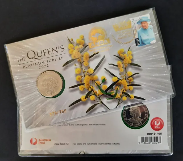 2022 50c Queen’s Platinum Jubilee Melbourne ANDA Money Expo PNC