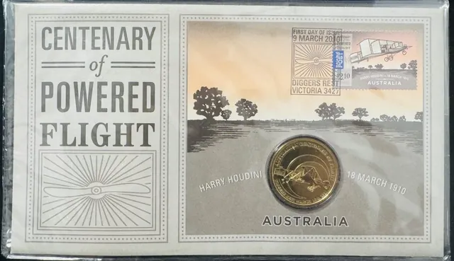 Centenary of Powered Flight 2010 PNC $1 COIN “First Day of Issue”
