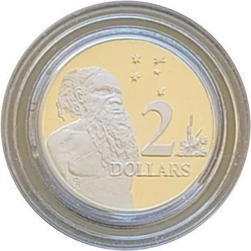 1988 $2 Silver Proof Coin in Capsule, reverse